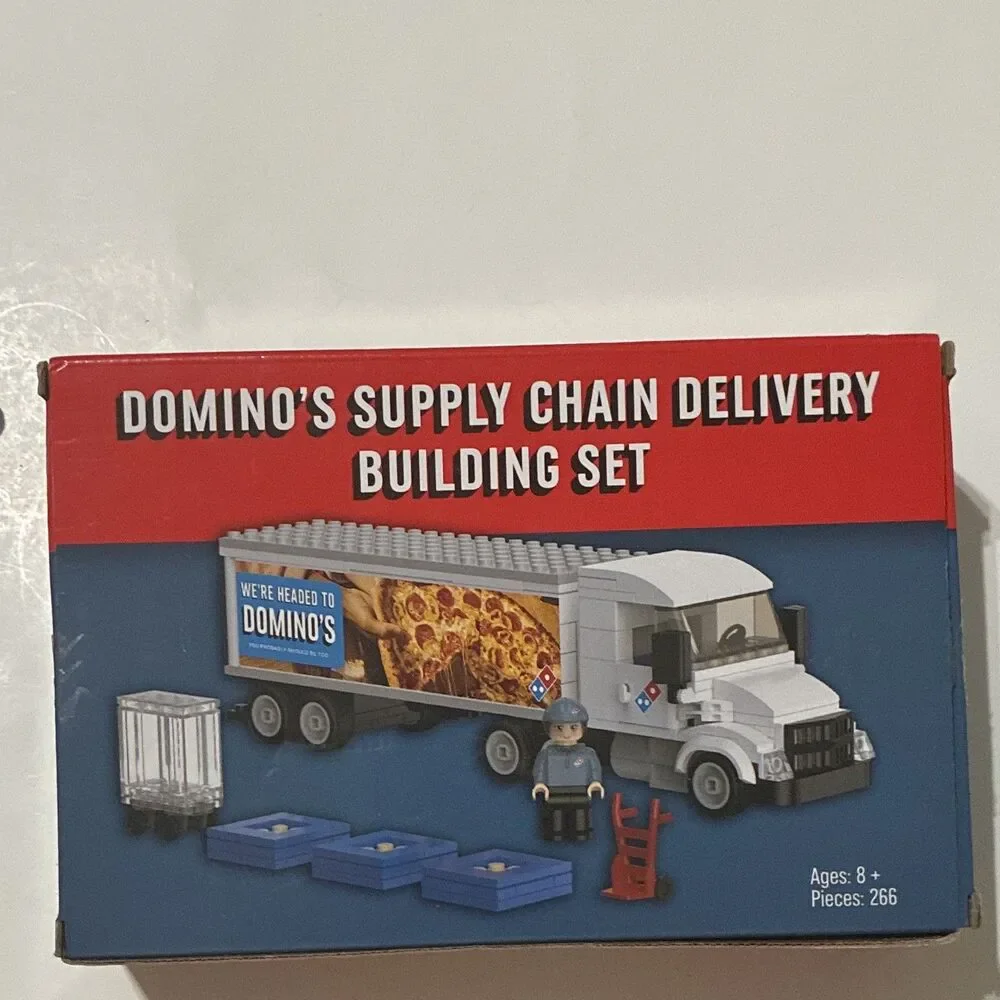 Domino’s Supply Chain Delivery Building Set 266pc Pizza Truck Complete Box